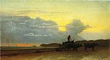 Albert Bierstadt Coastal View, Newport painting